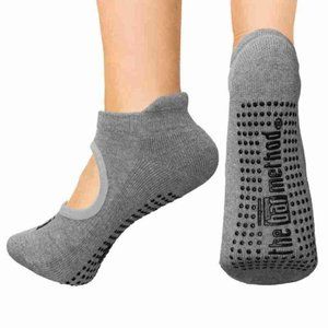 The Bar Method Open Top Grip Socks - M